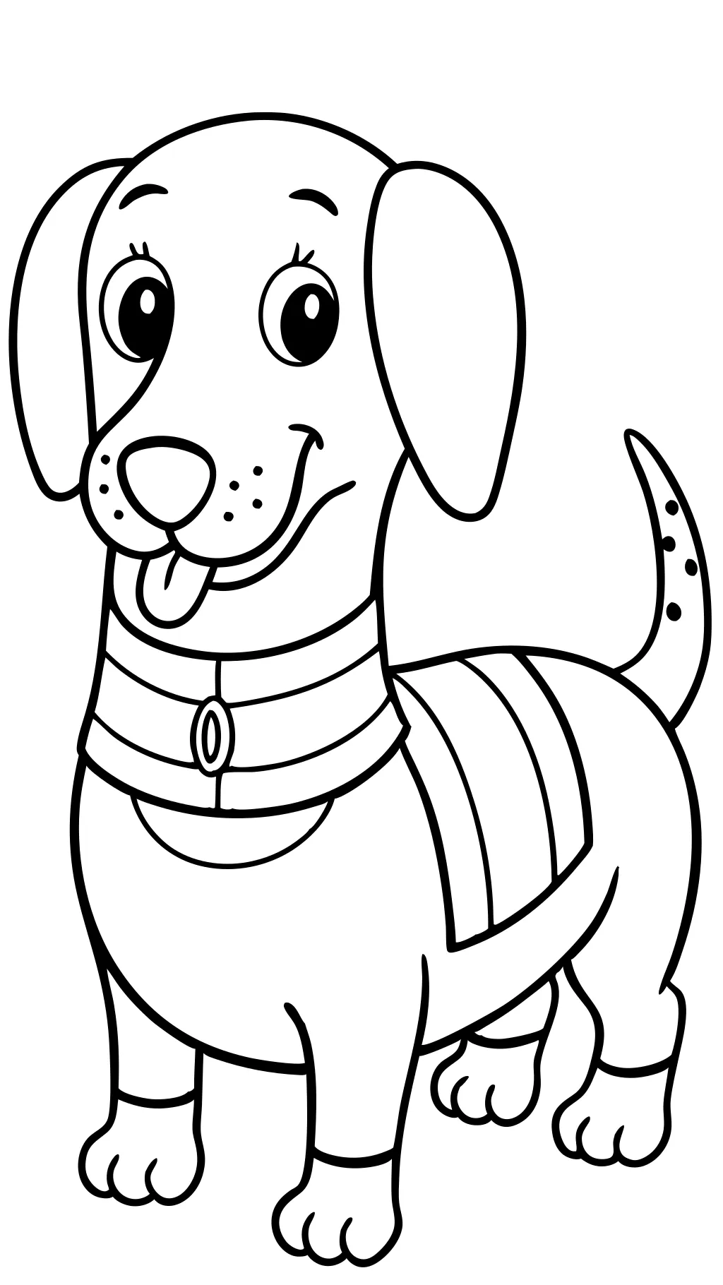 coloriages de chiens de saucisse